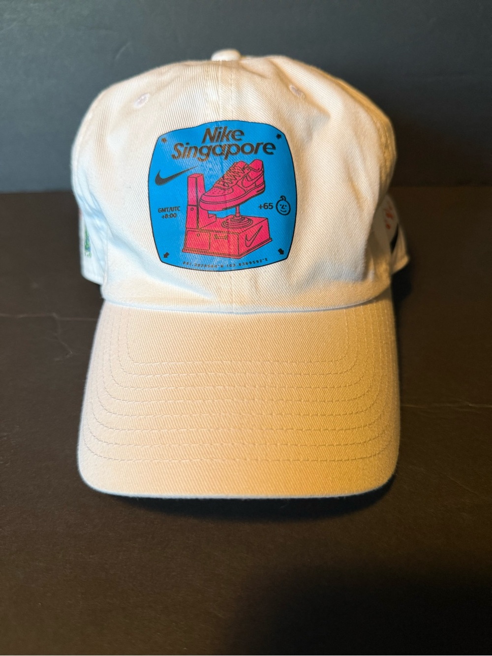 Nike Singapore White Club Hat L/XL Adjustable Limited Music K-pop BTS rare